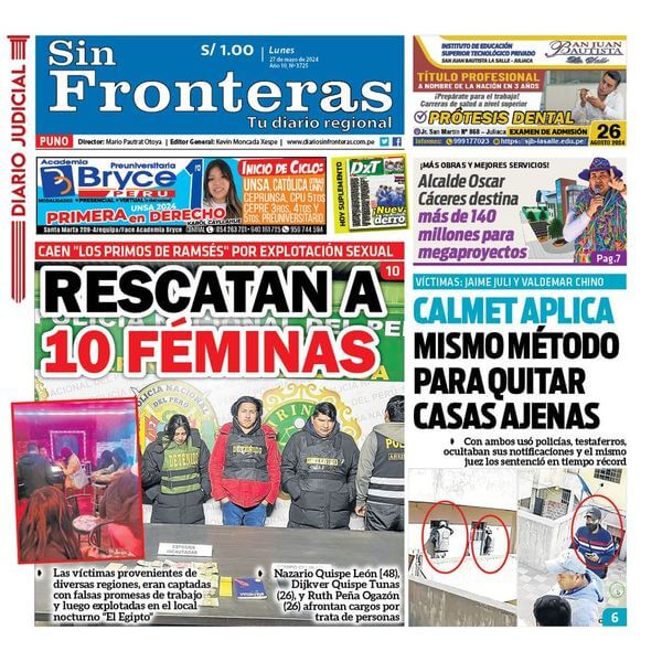 DIARIO SIN FRONTERAS PUNO