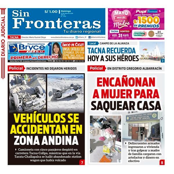 DIARIO SIN FRONTERAS TACNA