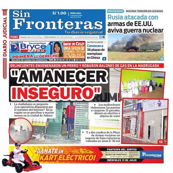 DIARIO SIN FRONTERAS PUNO