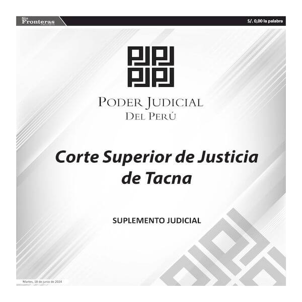 JUDICIALES TACNA