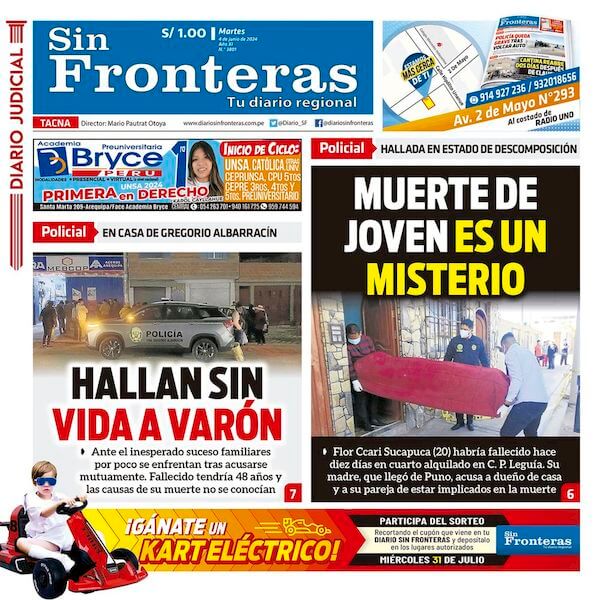 DIARIO SIN FRONTERAS TACNA