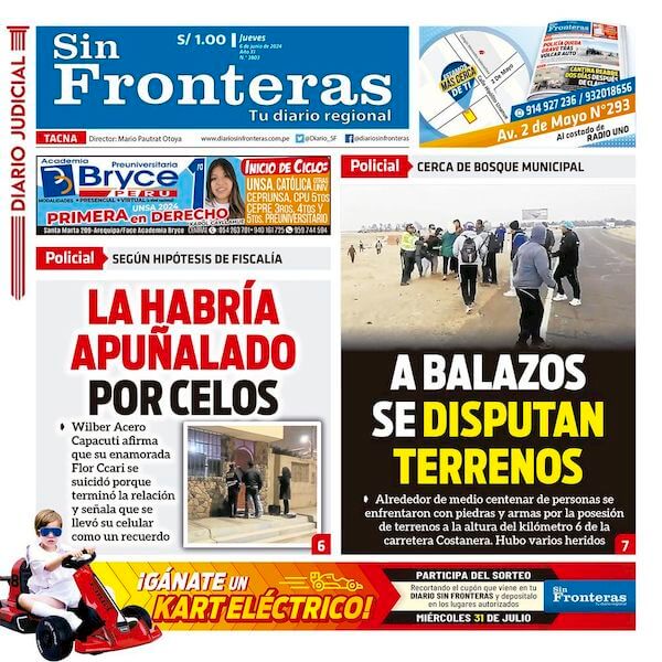 DIARIO SIN FRONTERAS TACNA