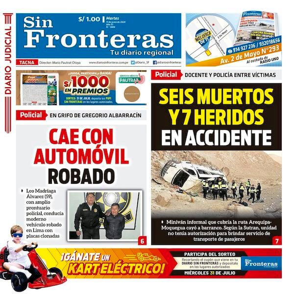 DIARIO SIN FRONTERAS TACNA