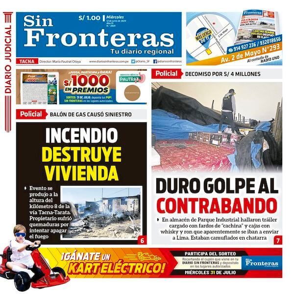 DIARIO SIN FRONTERAS TACNA