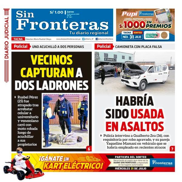 DIARIO SIN FRONTERAS TACNA