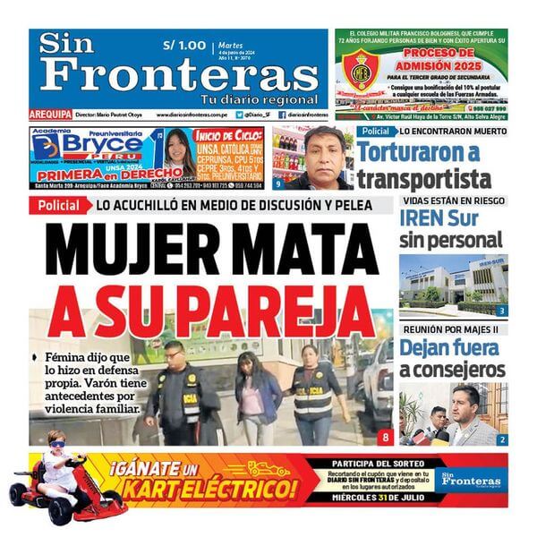 DIARIO SIN FRONTERAS AREQUIPA