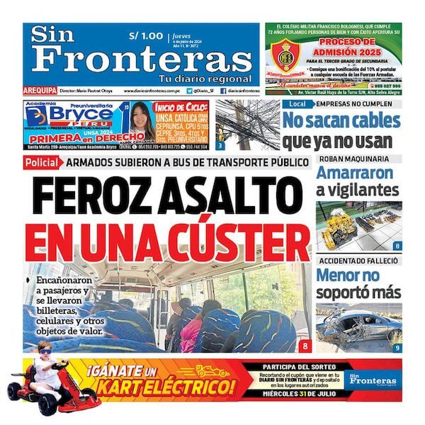 DIARIO SIN FRONTERAS AREQUIPA