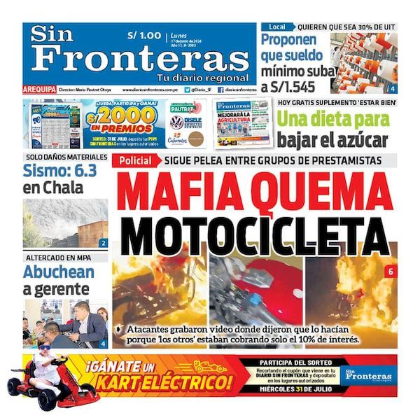 DIARIO SIN FRONTERAS AREQUIPA