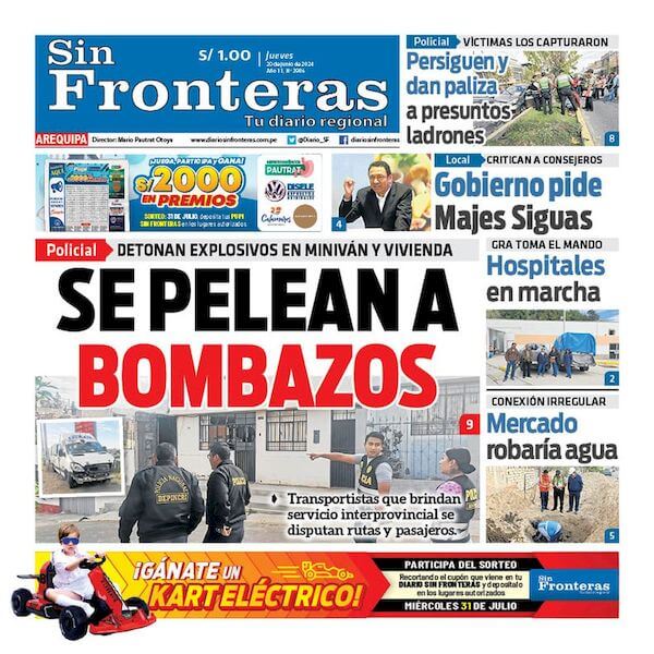 DIARIO SIN FRONTERAS AREQUIPA