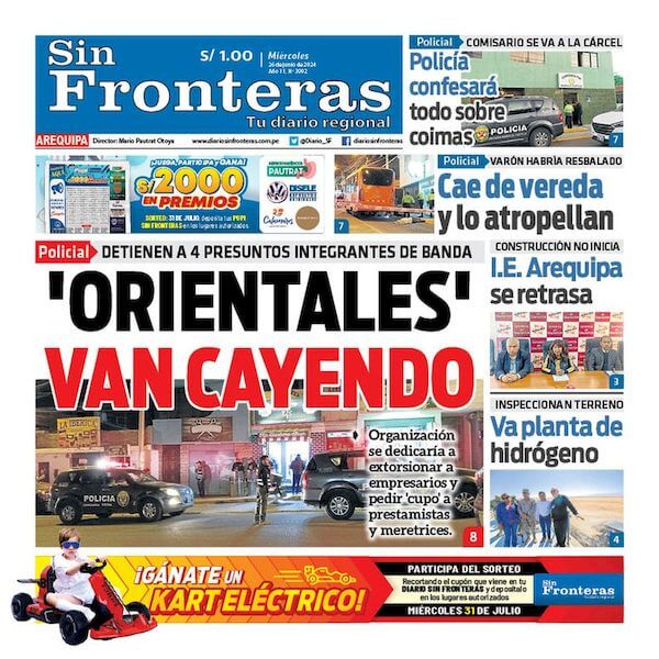 DIARIO SIN FRONTERAS AREQUIPA