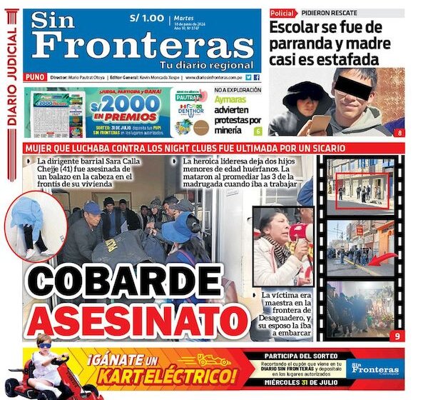  DIARIO SIN FRONTERAS PUNO 18062024