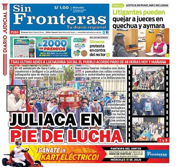  DIARIO SIN FRONTERAS PUNO 19062024