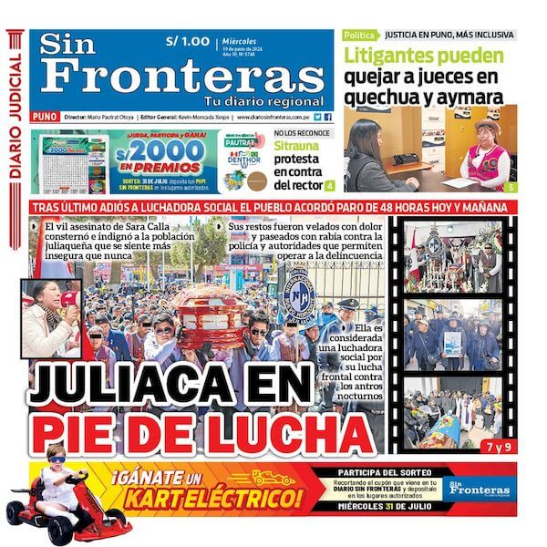 DIARIO SIN FRONTERAS PUNO