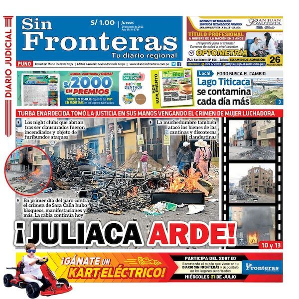 DIARIO SIN FRONTERAS PUNO