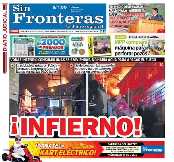  DIARIO SIN FRONTERAS PUNO 21062024