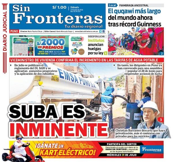 DIARIO SIN FRONTERAS PUNO