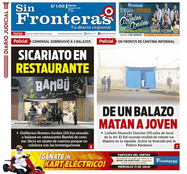  DIARIO SIN FRONTERAS TACNA  30072024