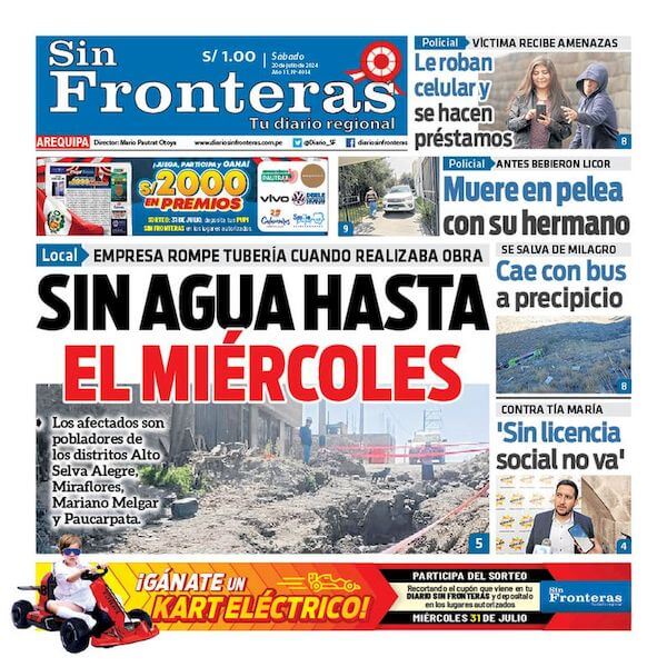 DIARIO SIN FRONTERAS AREQUIPA