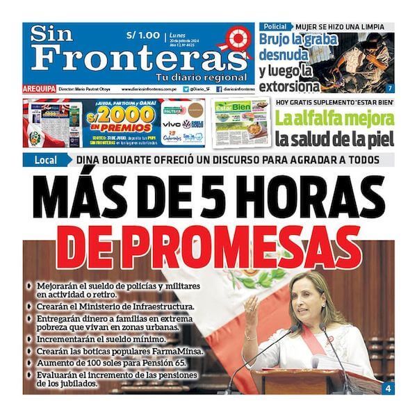 DIARIO SIN FRONTERAS AREQUIPA