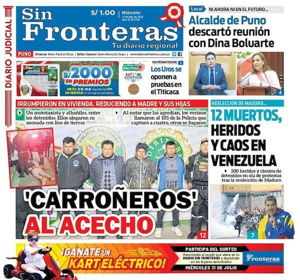  DIARIO SIN FRONTERAS PUNO 31072024