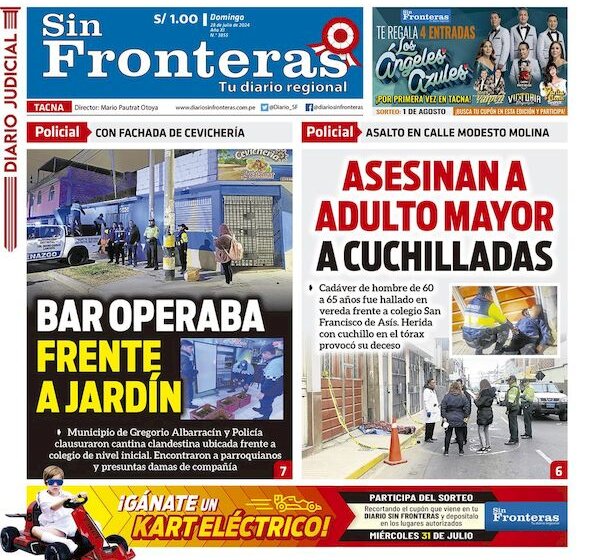  DIARIO SIN FROTNERAS TACNA  28072024