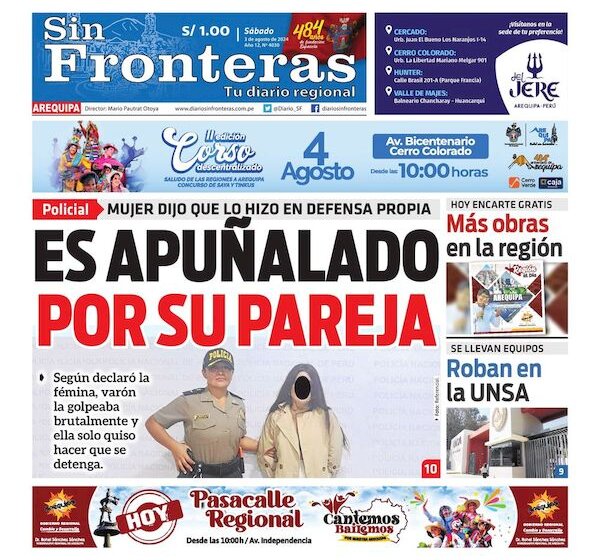  DIARIO SIN FRONTERAS AREQUIPA 03082024