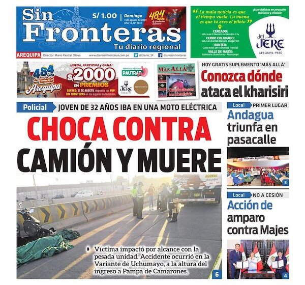  DIARIO SIN FRONTERAS AREQUIPA 04082024