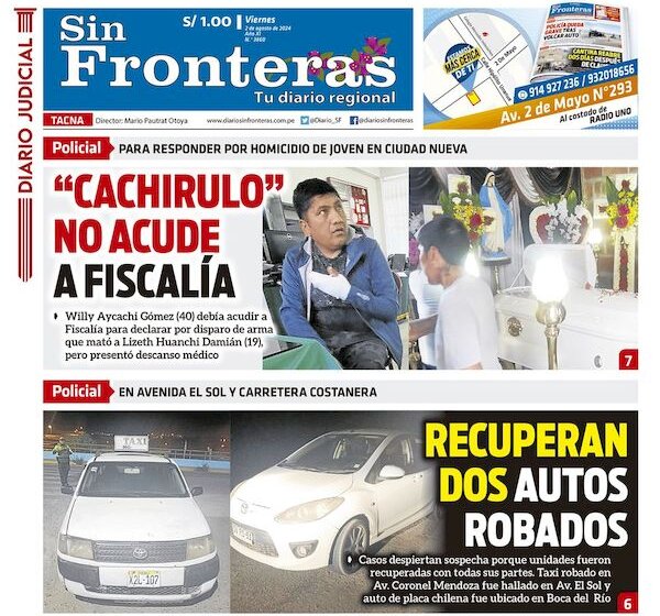 DIARIO SIN FRONTERAS TACNA