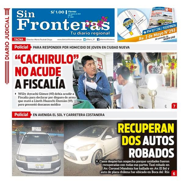 DIARIO SIN FRONTERAS TACNA