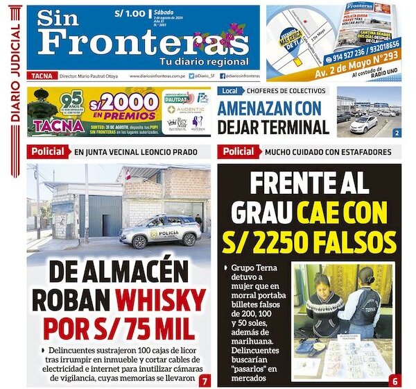 DIARIO SIN FRONTERAS TACNA