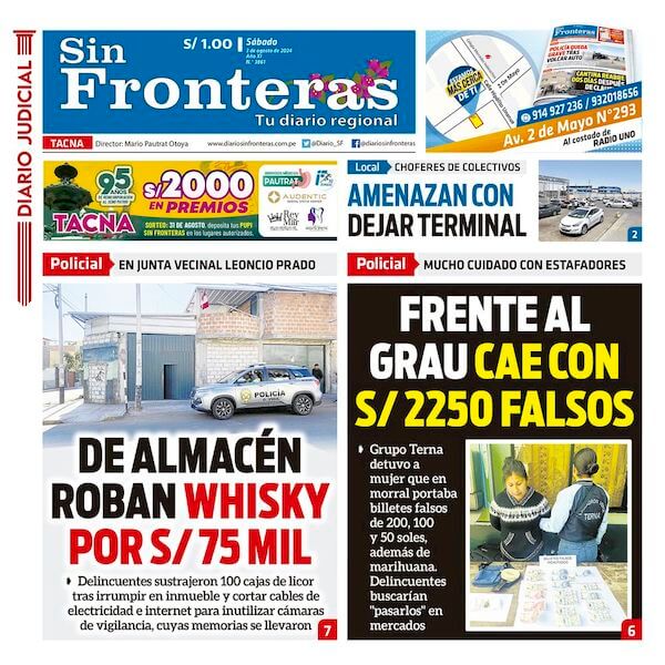 DIARIO SIN FRONTERAS TACNA