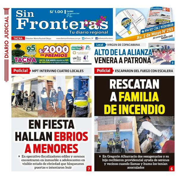 DIARIO SIN FRONTERAS TACNA