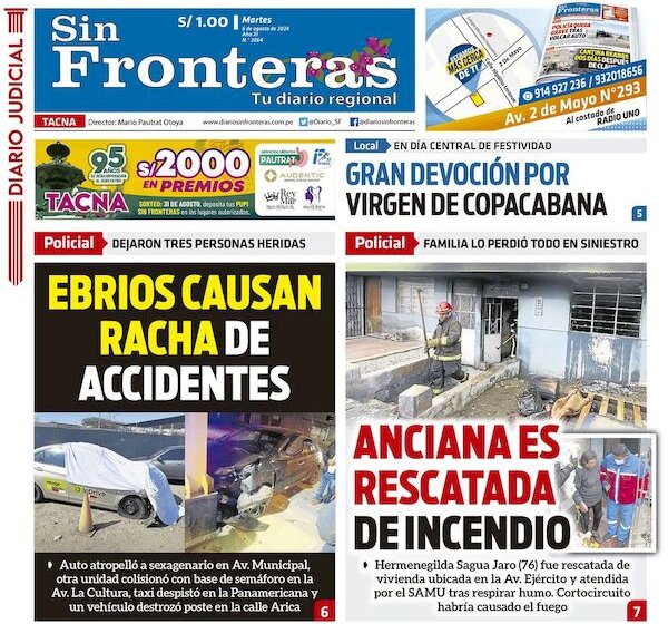  DIARIO SIN FRONTERAS TACNA 06082024