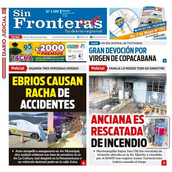 DIARIO SIN FRONTERAS TACNA