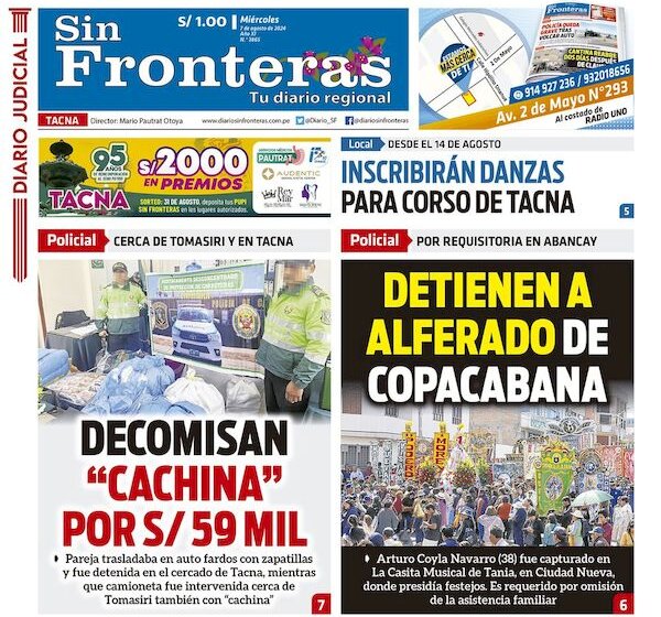 DIARIO SIN FRONTERAS TACNA