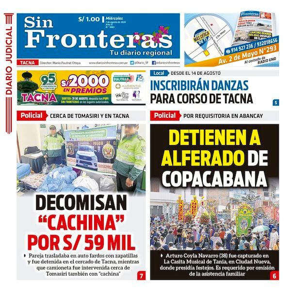 DIARIO SIN FRONTERAS TACNA