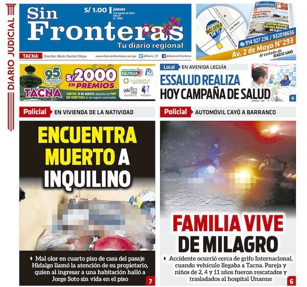 DIARIO SIN FRONTERAS TACNA