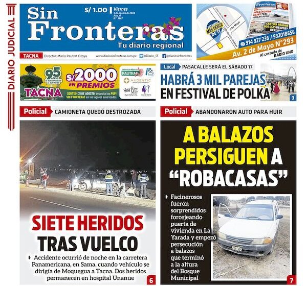  DIARIO SIN FRONTERAS TACNA  09082024