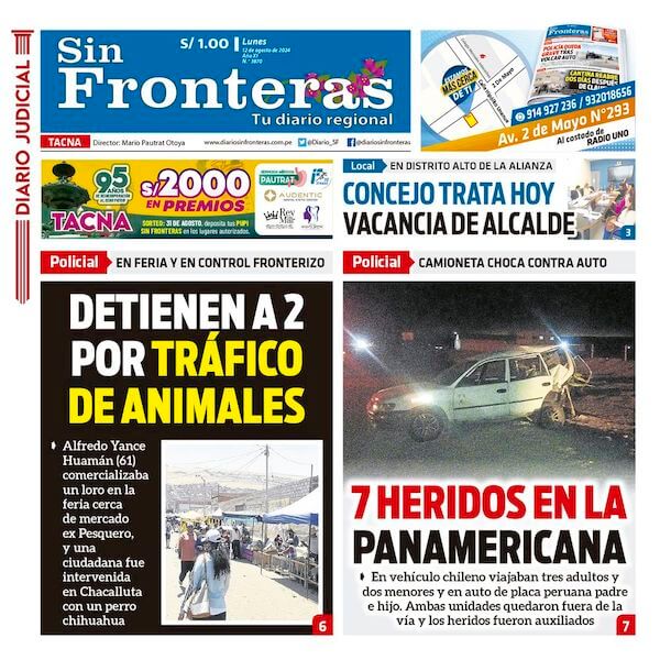 DIARIO SIN FRONTERAS TACNA