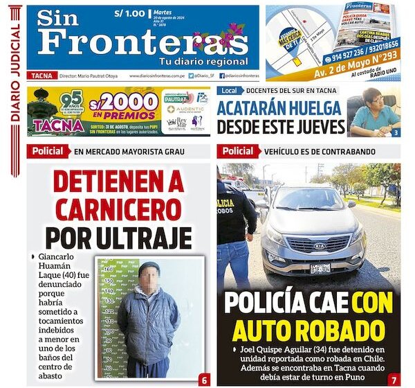 DIARIO SIN FRONTERAS TACNA