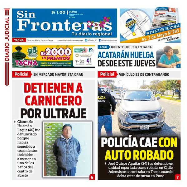 DIARIO SIN FRONTERAS TACNA