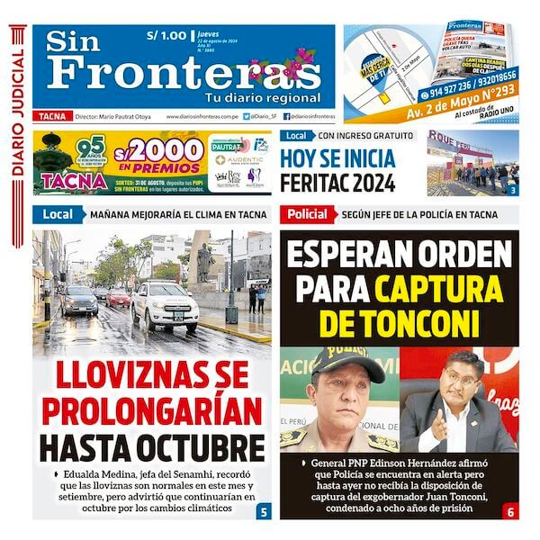 DIARIO SIN FRONTERAS TACNA