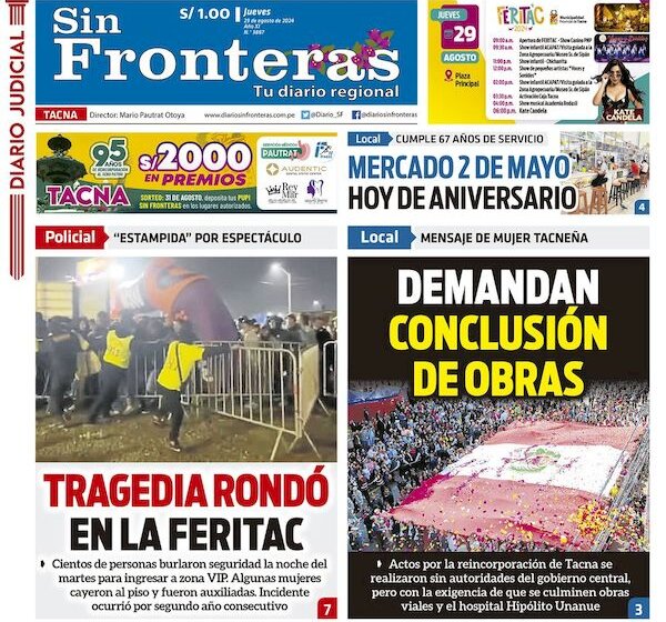 DIARIO SIN FRONTERAS TACNA