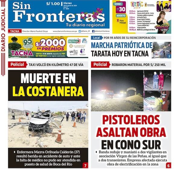 DIARIO SIN FRONTERAS TACNA