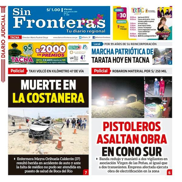 DIARIO SIN FRONTERAS TACNA