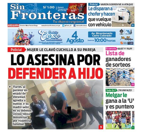 DIARIO SIN FRONTERAS AREQUIPA