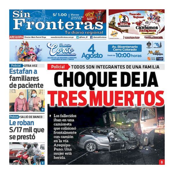 DIARIO SIN FRONTERAS AREQUIPA