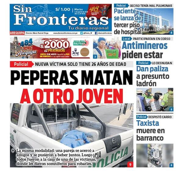  DIARIO SIN FRONTERAS AREQUIPA 06082024