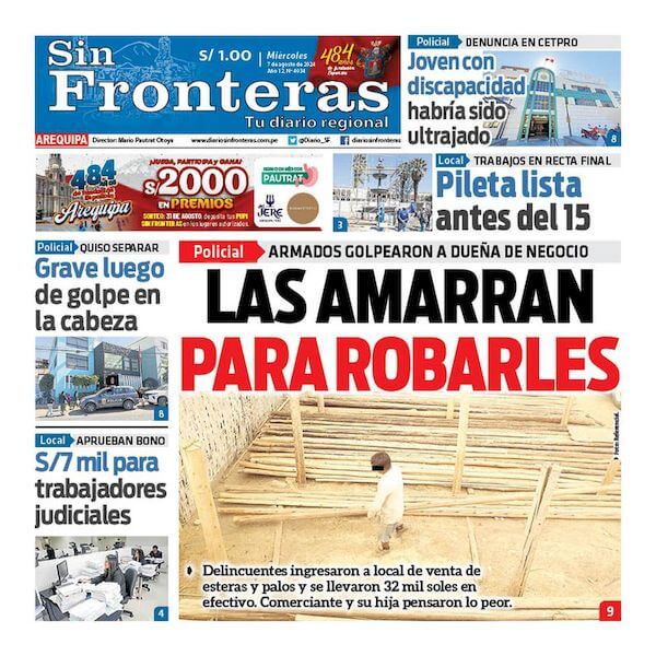 DIARIO SIN FRONTERAS AREQUIPA