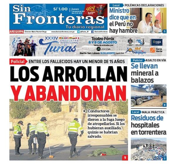  DIARIO SIN FRONTERAS AREQUIPA 08082024